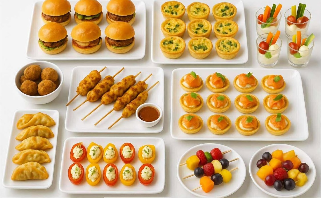 Selection of finger foods